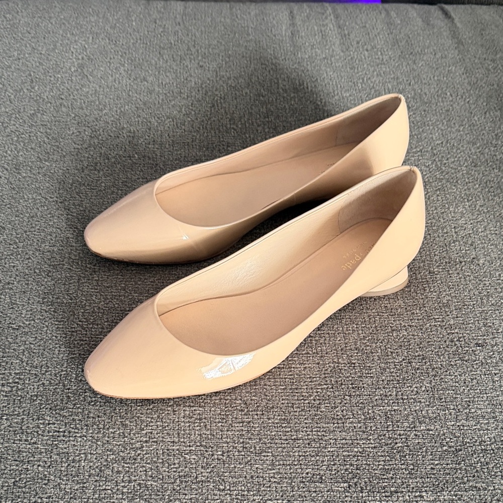 Used Kate Spade Fallyn Patent Leather Flats Size 10m
